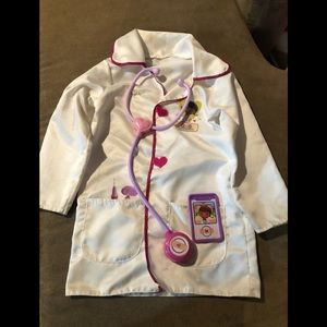 Doc Mc Stuffins Dress Cup Costume Size 3t-4t